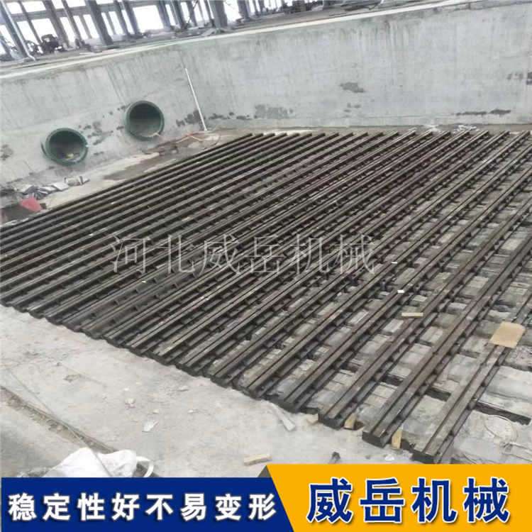 車間鑄鐵平臺包二次灌漿強度大T型槽地軌含安裝附地基圖