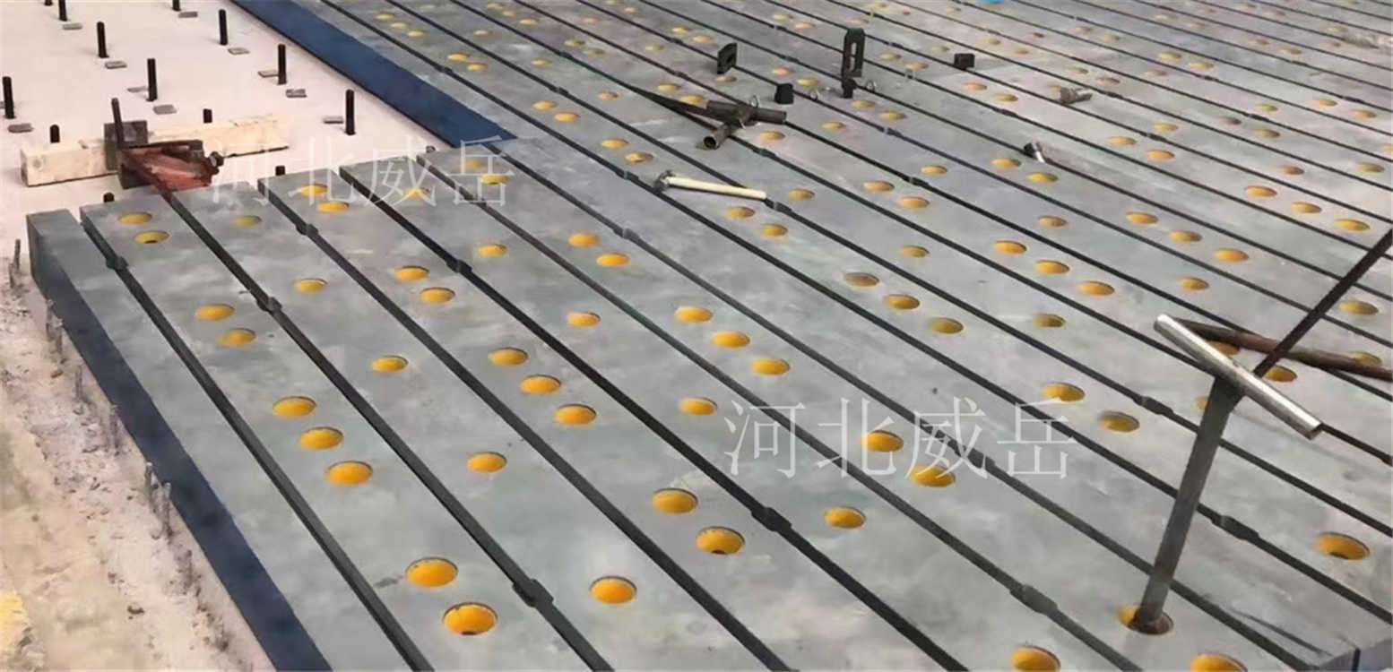 鑄鐵平臺廠家HT250材質定制機床工作臺T型槽下加厚