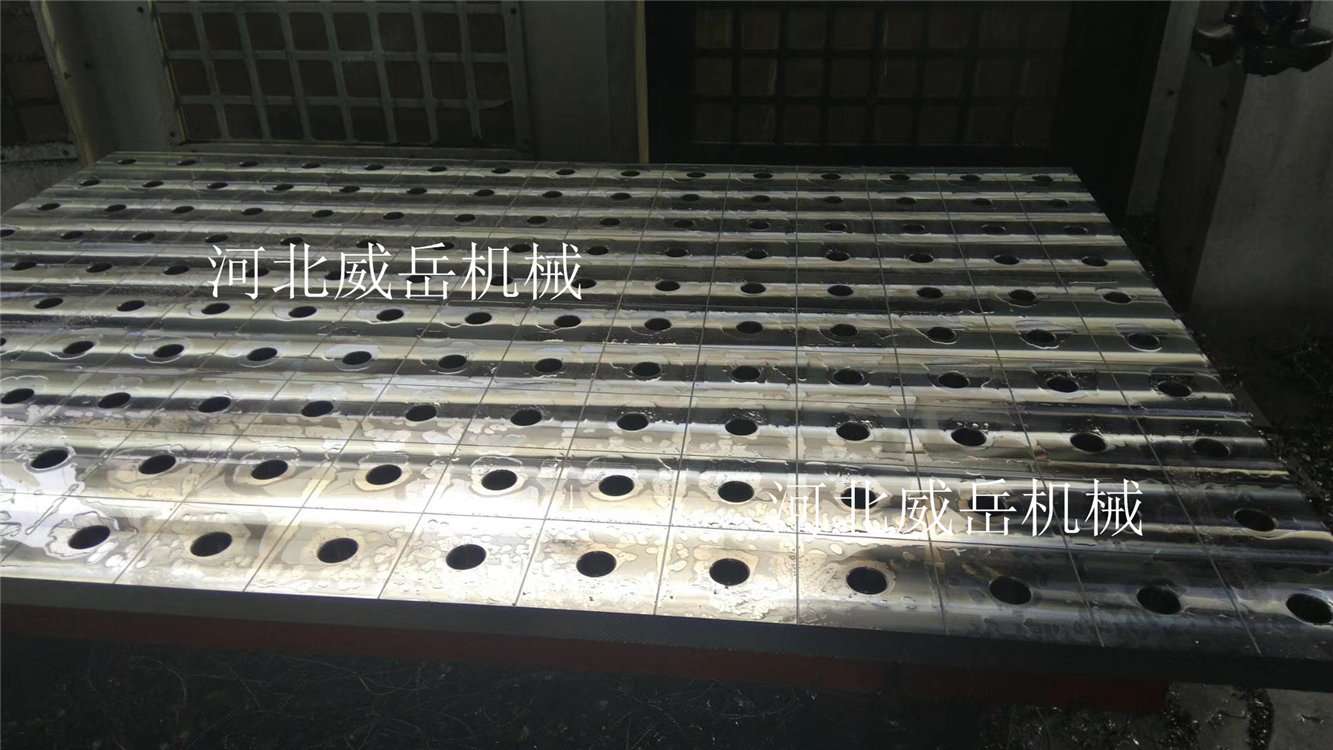 浙江落地鏜平臺多孔帶槽 焊接平臺 大型鑄鐵平臺穩定耐壓