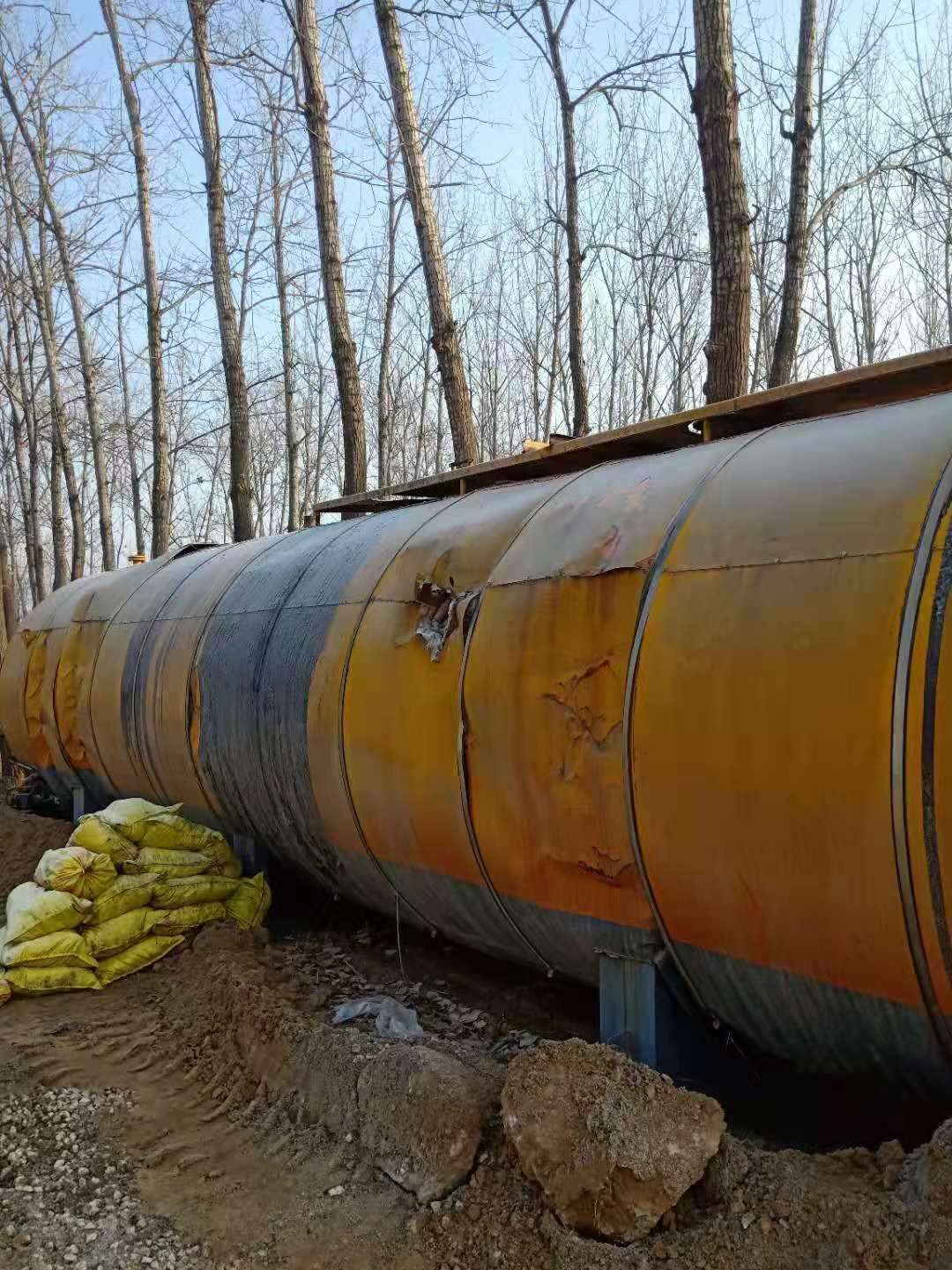 瀝青罐設備回收  瀝青加溫罐回收 清理瀝青儲存罐