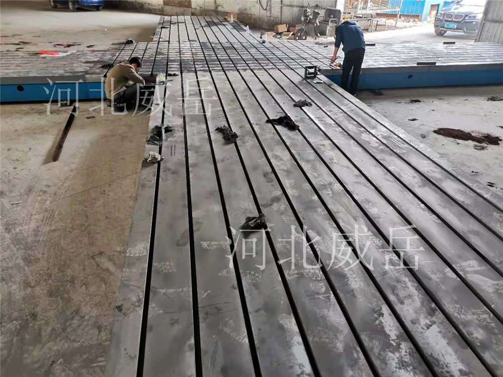 鑄鐵平臺半成品工作臺提供地基圖熱賣款機床工作臺直發