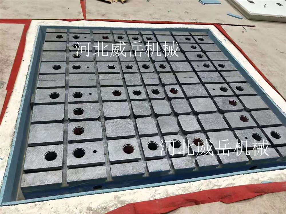 5米鑄鐵T型槽試驗平臺半成品降價 機床加高臺5米刨床加工