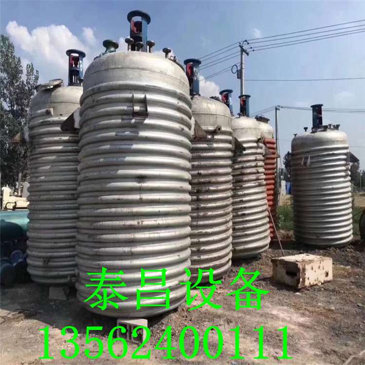 江西出售二手不銹鋼反應釜10噸搪瓷反應釜