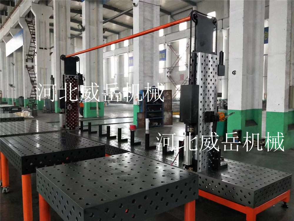 人工刮研落地鏜平臺穩定性好鑄鐵試驗平臺泊頭威岳有售