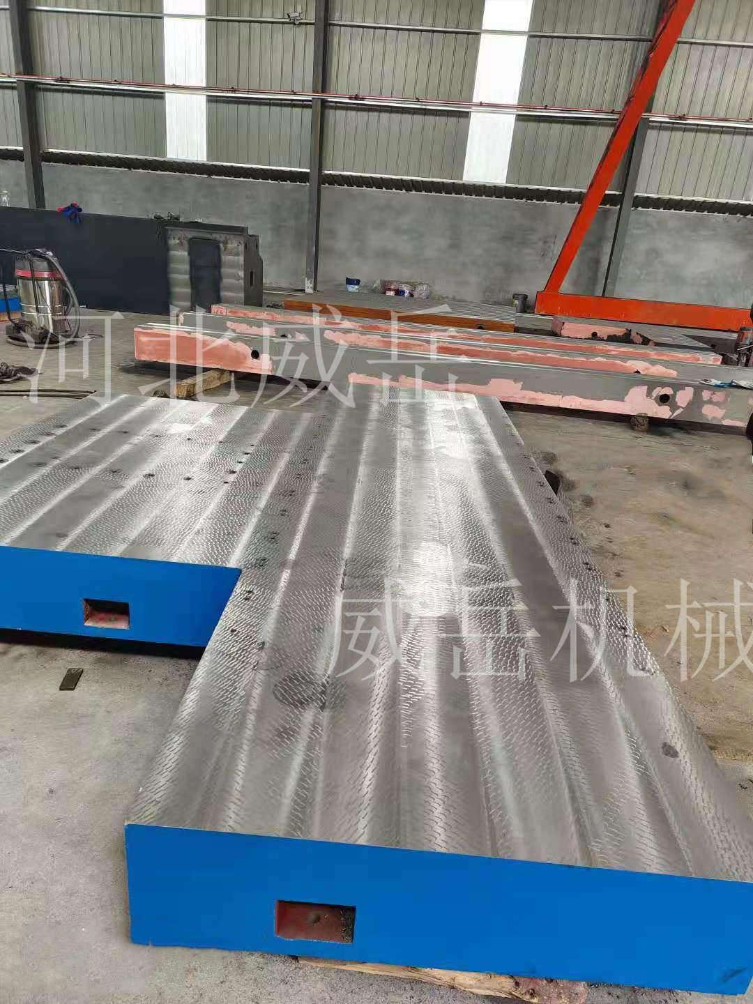 車間鑄鐵試驗平臺包二次灌漿強度大鑄鐵平臺含安裝附地基圖